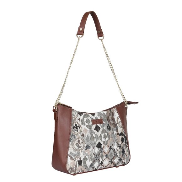 Women's Abstract Pattern Tapestry Fabric Hobo Bag |Shoulder Sling bag, Purse - Picture 8 of 8